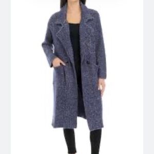 Lost + Wander Kala Sweater Coat • Blue Speckled Knit • NWT • S/M ✨